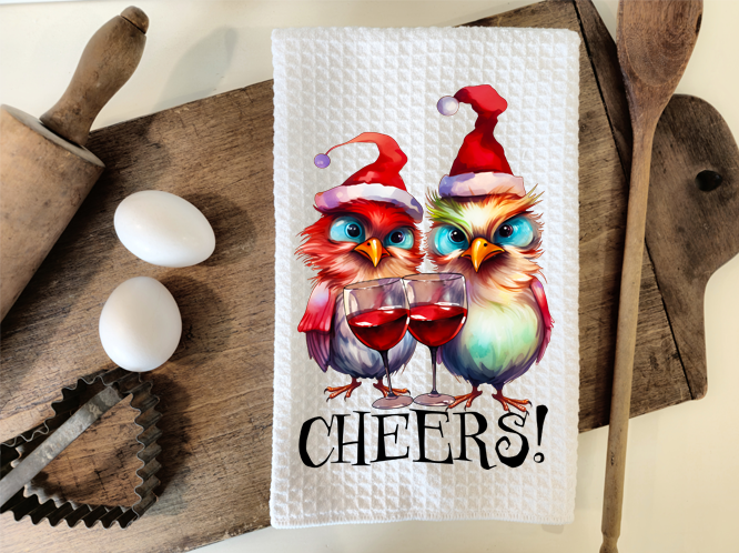 Cheers 2 birds Dish towels